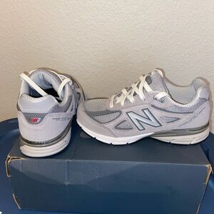 New Balance, size 4Y, color Grey